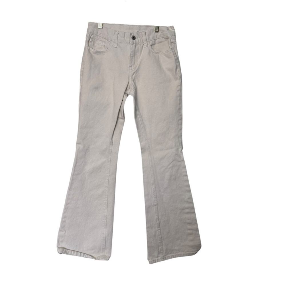 Brandy Melville John‎ Galt Flared Bootcut Jean Denim Cotton Cream Women S